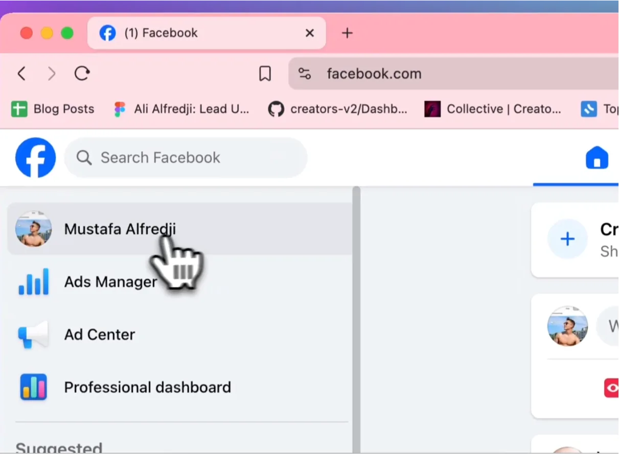 Side panel navigation
